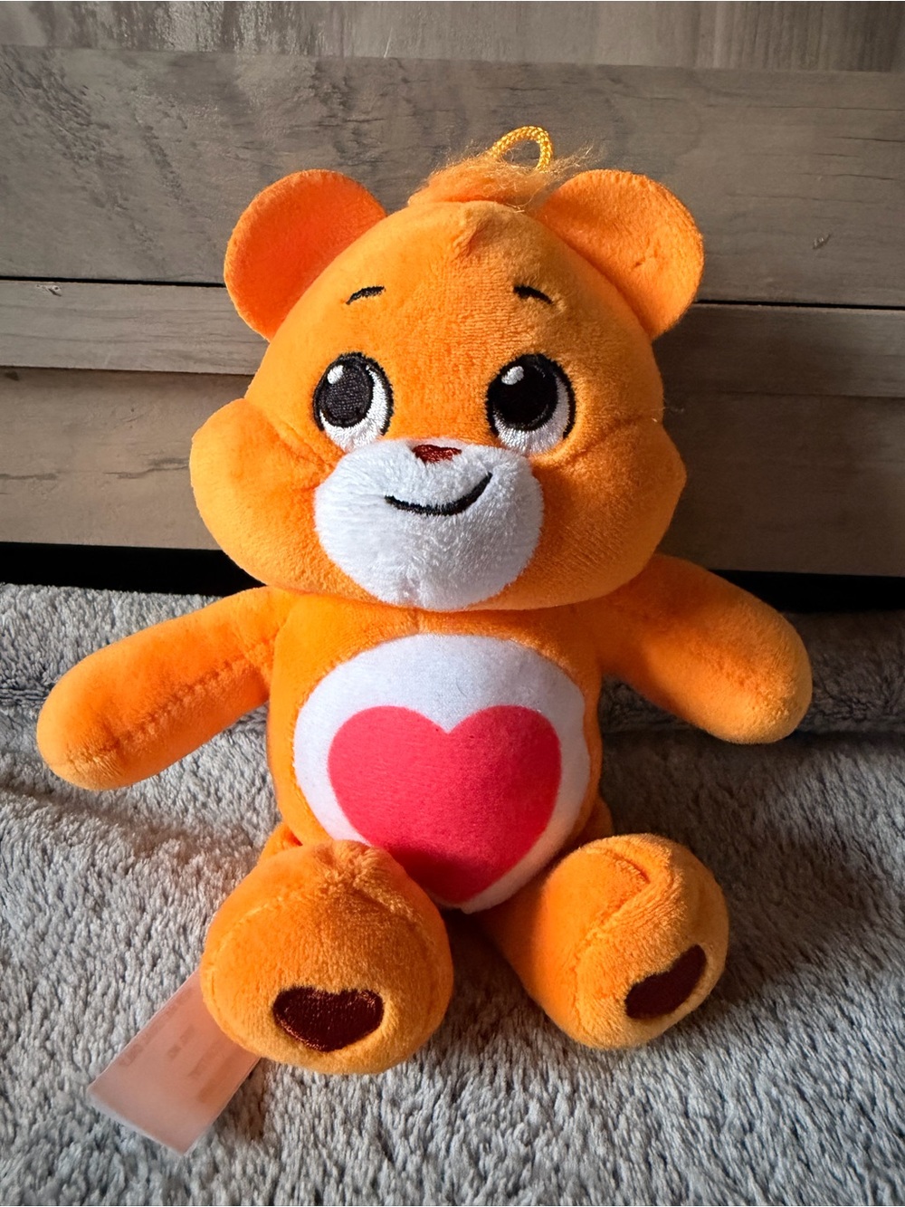 Care Bear Orange Heart Plush Bear Kids Toy